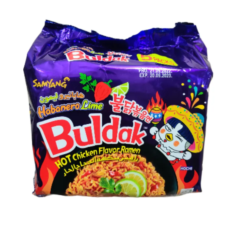 Samyang Buldak Habanero Lime Ramen Pack of 5 (5 x 135g)