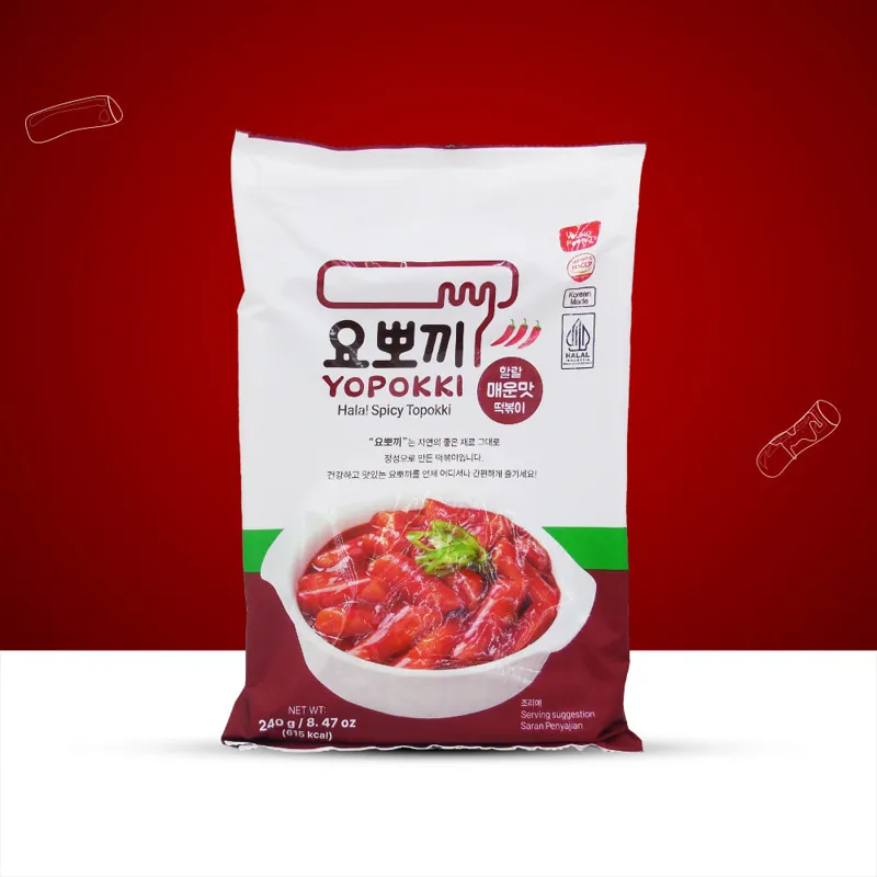 Yopokki Spicy Tteokbokki Pouch 240g